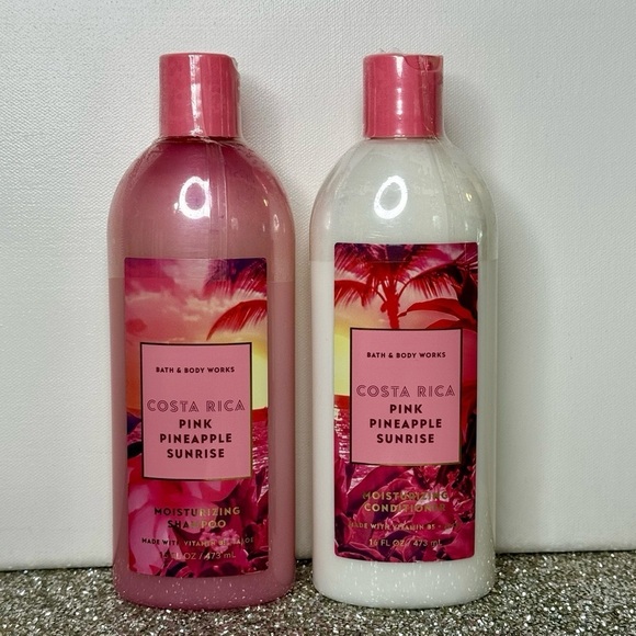 Bath & Body Works Pink Pineapple Sunrise Shampoo & Conditioner Set Nwt - Picture 2 of 5
